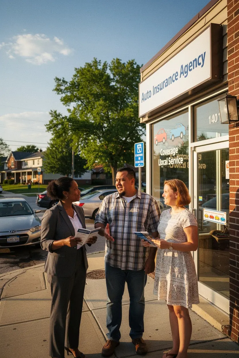 Визуализация процесса сравнения страховых полисов.